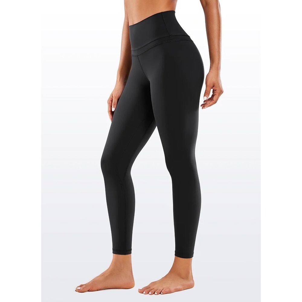 CRZ Yoga Buttery Soft Nakedfeel Double Waistseam Black Yoga Leggings XS - Picture 2 of 9